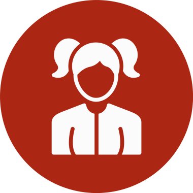 kadın simge vektör illüstrasyonu