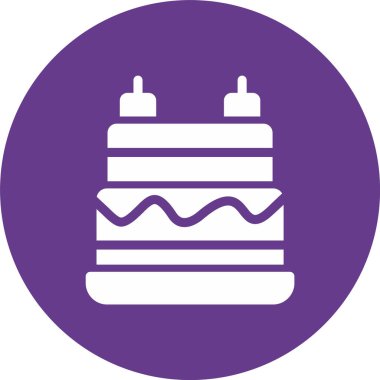 kek ikonu vektör illüstrasyonu