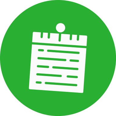 Yeşil ve siyah simgenin vektör illüstrasyonu