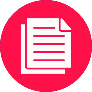 belge simgesi vektör illüstrasyonu