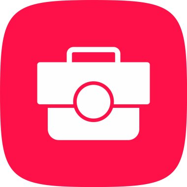 Kamera simgesi, vektör illüstrasyonu