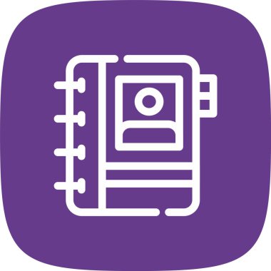 Benzersiz takvim vektör simgesi