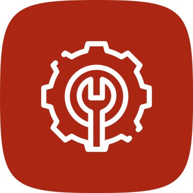 vektör çizim tasarım dişli simgesini