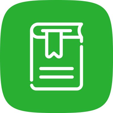 Kitap Yer İmleri Satırı Köşe Dönüşü Basit Simge, Vektör Resimleri