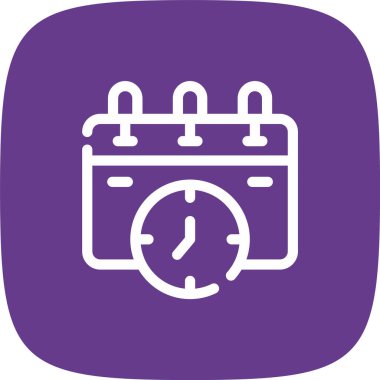 Benzersiz Alarm Saat Vektörü Kabartma Simgesi