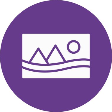 dağ simgesinin vektör illüstrasyonu