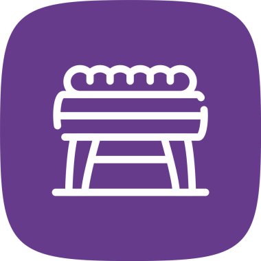 Kişisel ve web kullanımı için sandalye vektör simgesi simgesi vektör çizimi..