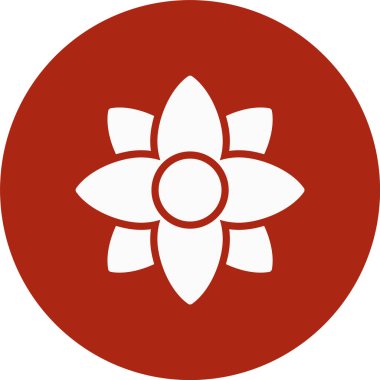 çiçek simgesi vektör illüstrasyonu