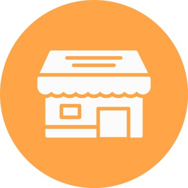 Dükkan. Web simgesi basit illüstrasyon