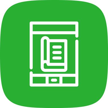 Modern b 'nin vektör illüstrasyonunda kitabın eksik simgesi