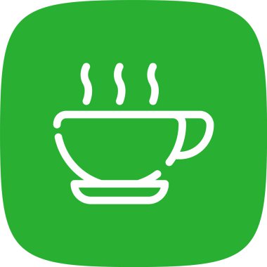 Mug Hot Line Köşesi Basit Simge, Vektör Resimleri