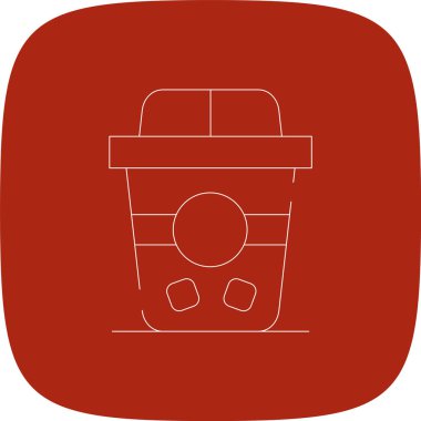 Doner Kebap Hattı Yuvarlak Köşe Simgesi, Vektör Resimleri