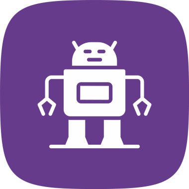 robot ikon vektör illüstrasyonu