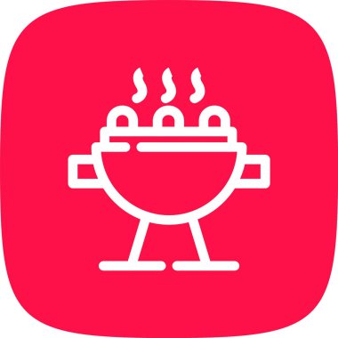 Pişirme simgesinin vektör illüstrasyonu