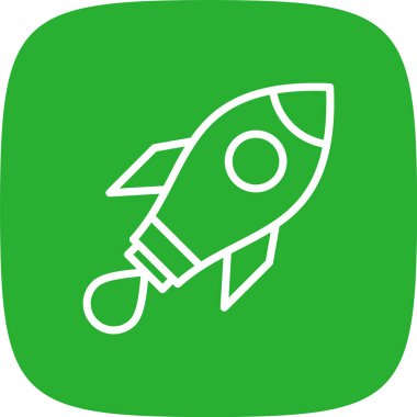 Başlangıç Satırı Yuvarlak Köşesi Basit Simge, Vektör Resimleri