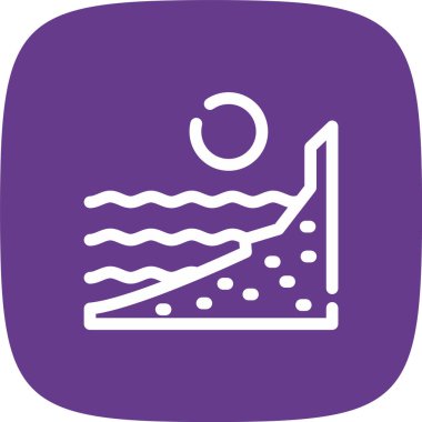 Vektör su damla simgesi