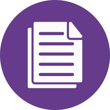 Belge simgesinin vektör illüstrasyonu