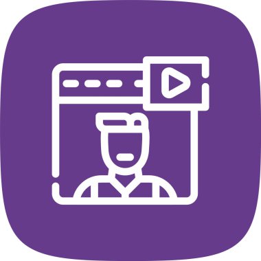 İllüstrasyon video oynatıcı simgesi