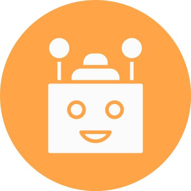 robot ikon vektör illüstrasyonu