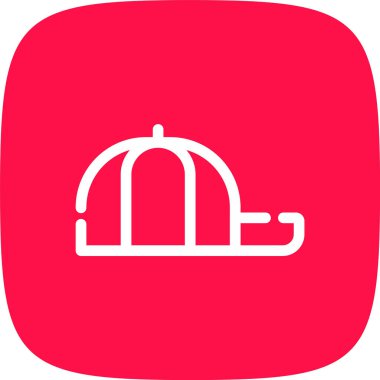 Kırmızı balon simgesinin vektör çizimi