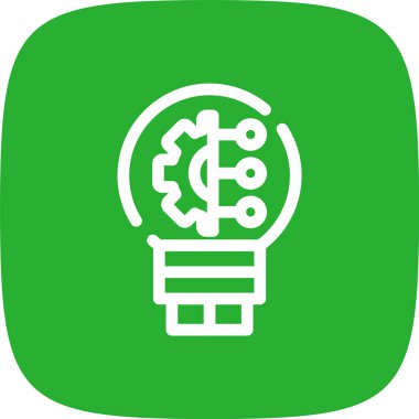 İcat Hattı Yuvarlak Köşe Basit Simge, Vektör Resimleri