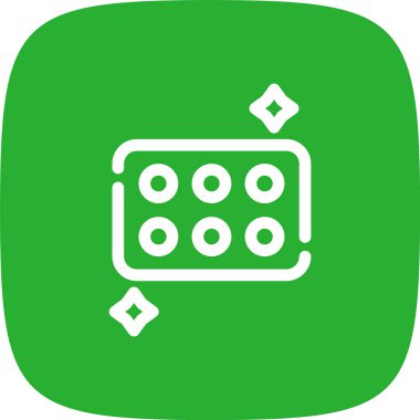 Sünger Hattı Yuvarlak Köşesi Basit Simge, Vektör Resimleri