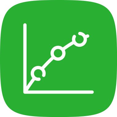 Str Çizgisi Yuvarlak Köşeli İşaretli Basit Simge, Vektör İllüstrasyonu