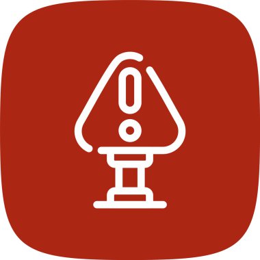 Benzersiz Lamba Vektör Satırı Simgesi