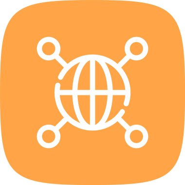 ağ bağlantısı simgesi, vektör illüstrasyonu