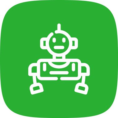 Robot simgesi, vektör çizimi