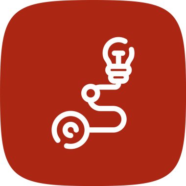 Kablo simgesinin vektör illüstrasyonu