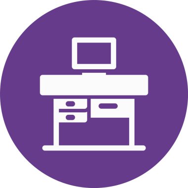 Yazıcı. Web simgesi basit illüstrasyon