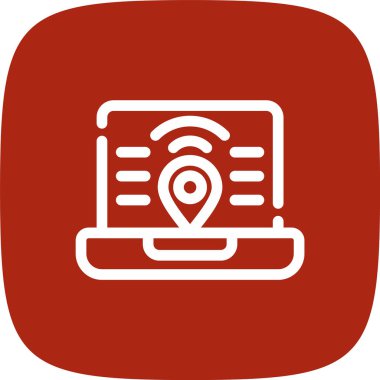 konum simgesi, vektör çizimi