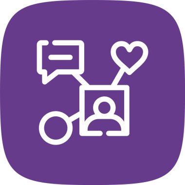 Sohbet simgesinin vektör illüstrasyonu