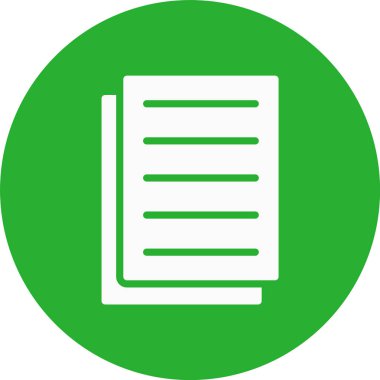 kağıt simgesi vektör illüstrasyonu