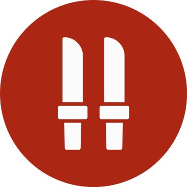 Kırmızı ve beyaz renk simgesinin vektör çizimi