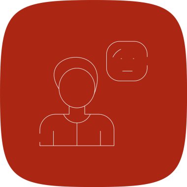 Tarafsız Hat Yuvarlak Köşe Basit Simge, Vektör Resimleri