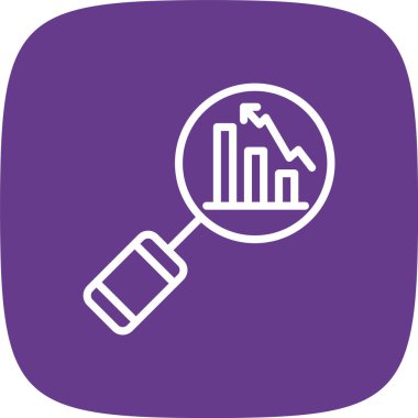 Araştırma Çizgisi Yuvarlak Köşesi Basit Simge, Vektör Resimleri