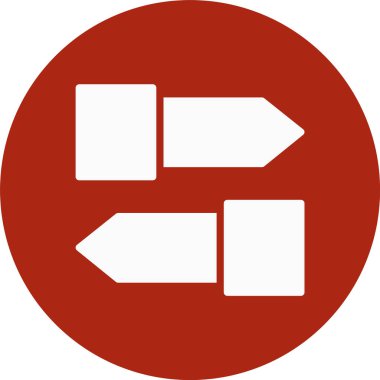 Moda biçimi arkaplanındaki yön simgesi izole edildi