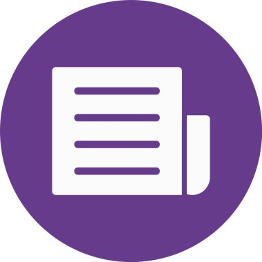 Belge simgesinin vektör illüstrasyonu