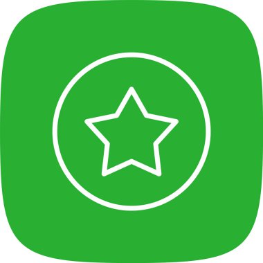 Favori Satır Yuvarlak Köşeli Basit Simge, Vektör Resimleri