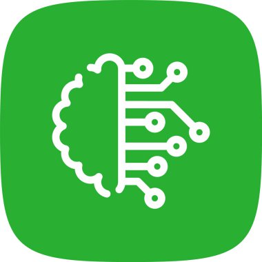 beyin ikonu vektör çizimi tasarımı