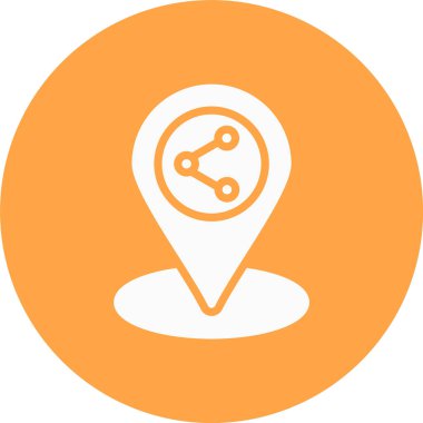 Harita iğnesi. Basit resimleme