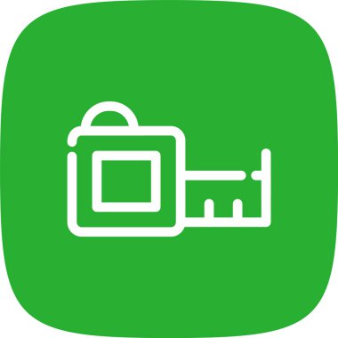 Teyp Hattı Yuvarlak Köşesi Basit Simge, Vektör Resimleri