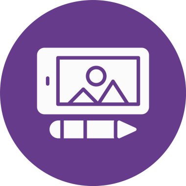 Dizüstü bilgisayar simgesinin vektör çizimi