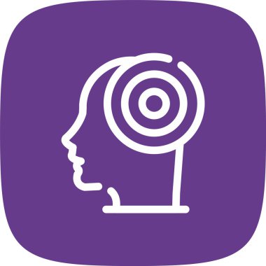 Modern b 'nin vektör illüstrasyonu beynin ikonundan yoksun