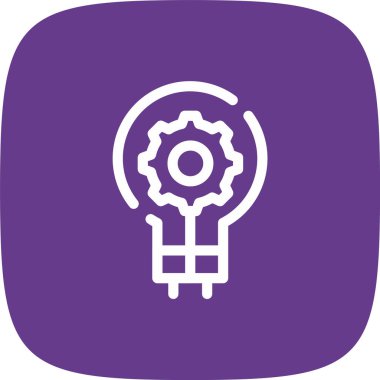 Ampul vektör satırı simgesi