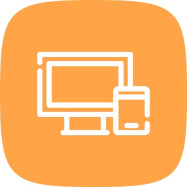 vektör lcd simgesi illüstrasyonu