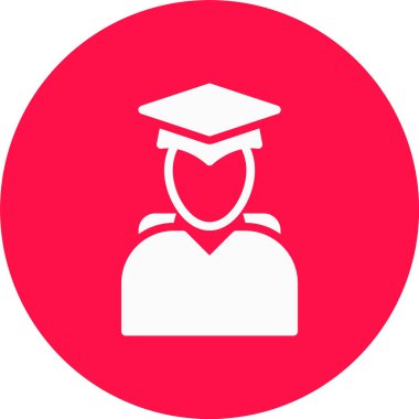 uzun gölgeli öğrencinin vektör simgesi