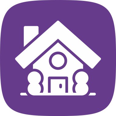 ev simgesi vektör illüstrasyonlu ev